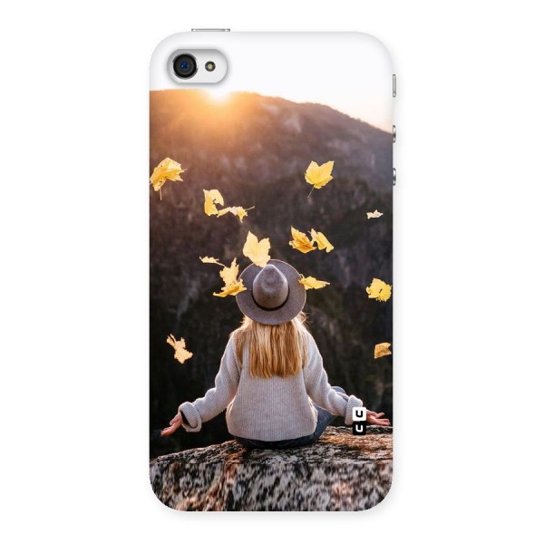 Leaf Rain Sunset Back Case for iPhone 4 4s