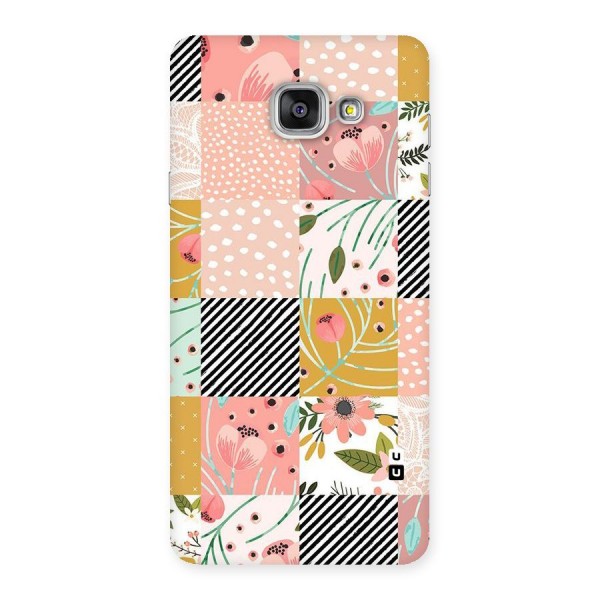 Leaf Stripe Polka Back Case for Galaxy A7 2016