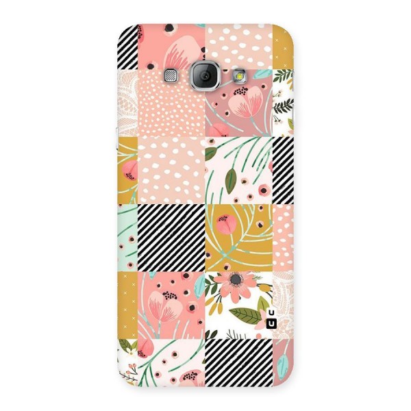 Leaf Stripe Polka Back Case for Galaxy A8