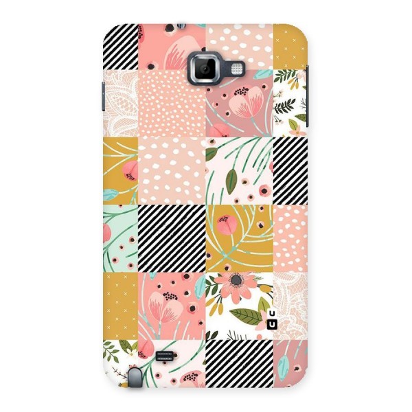 Leaf Stripe Polka Back Case for Galaxy Note