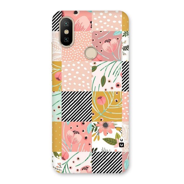 Leaf Stripe Polka Back Case for Mi A2