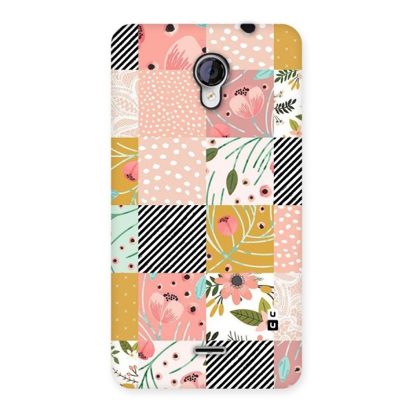 Leaf Stripe Polka Back Case for Micromax Unite 2 A106