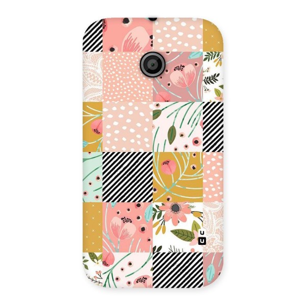 Leaf Stripe Polka Back Case for Moto E