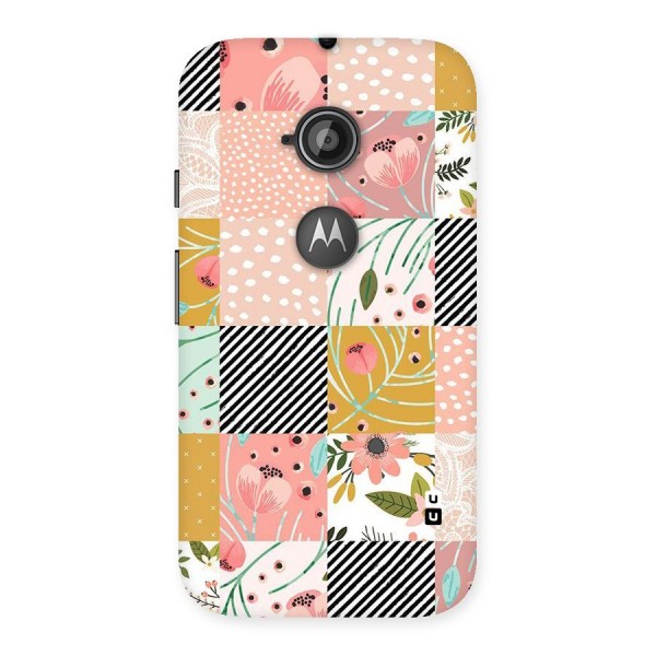 Leaf Stripe Polka Back Case for Moto E 2nd Gen