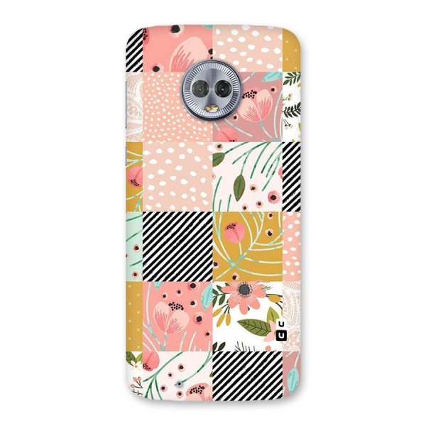 Leaf Stripe Polka Back Case for Moto G6