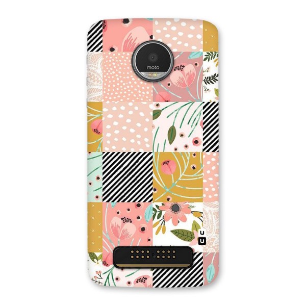 Leaf Stripe Polka Back Case for Moto Z Play