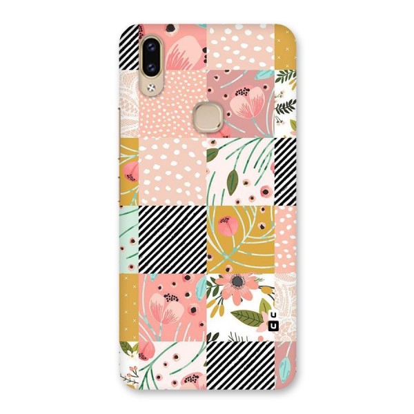 Leaf Stripe Polka Back Case for Vivo V9