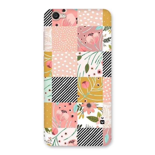 Leaf Stripe Polka Back Case for Vivo Y55s