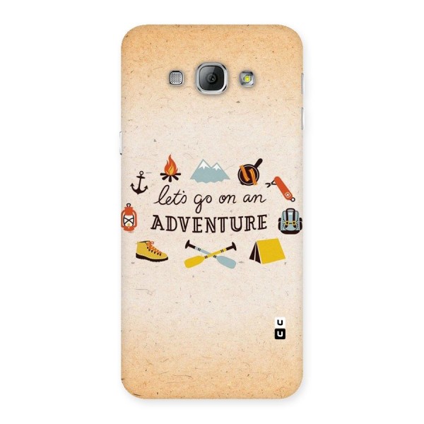 Lets Adventure Life Back Case for Galaxy A8