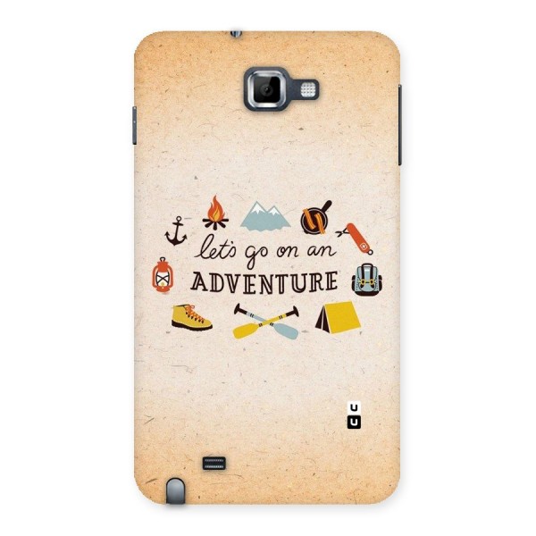 Lets Adventure Life Back Case for Galaxy Note