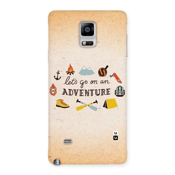 Lets Adventure Life Back Case for Galaxy Note 4