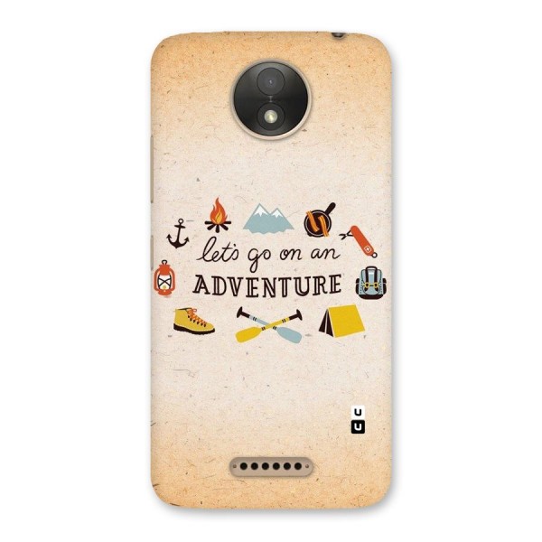 Lets Adventure Life Back Case for Moto C Plus