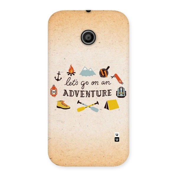 Lets Adventure Life Back Case for Moto E