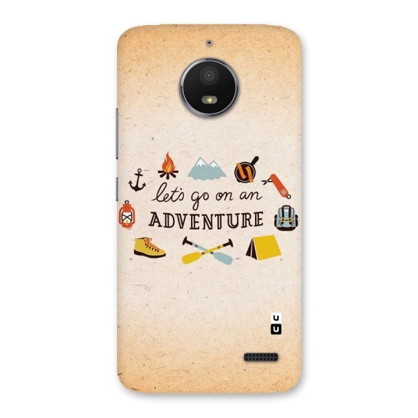 Lets Adventure Life Back Case for Moto E4