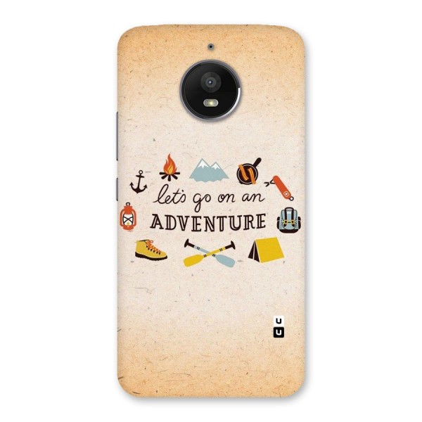 Lets Adventure Life Back Case for Moto E4 Plus