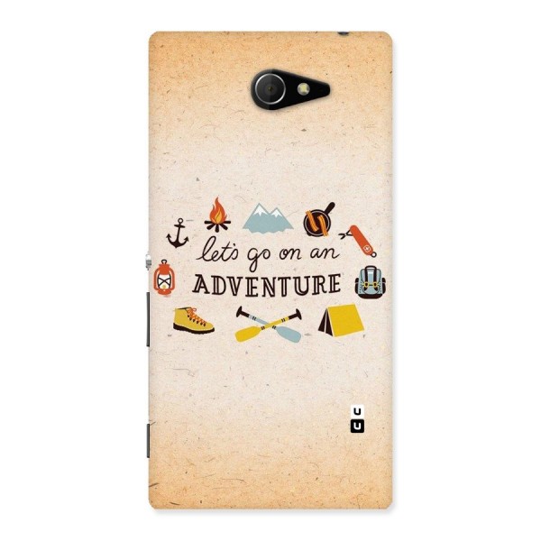 Lets Adventure Life Back Case for Sony Xperia M2