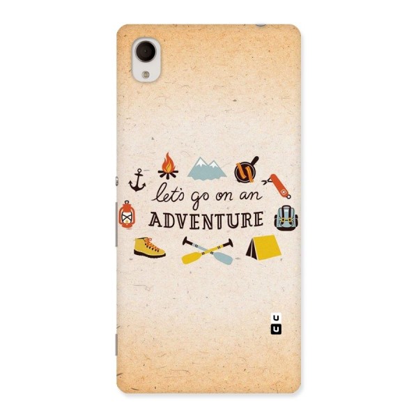 Lets Adventure Life Back Case for Sony Xperia M4