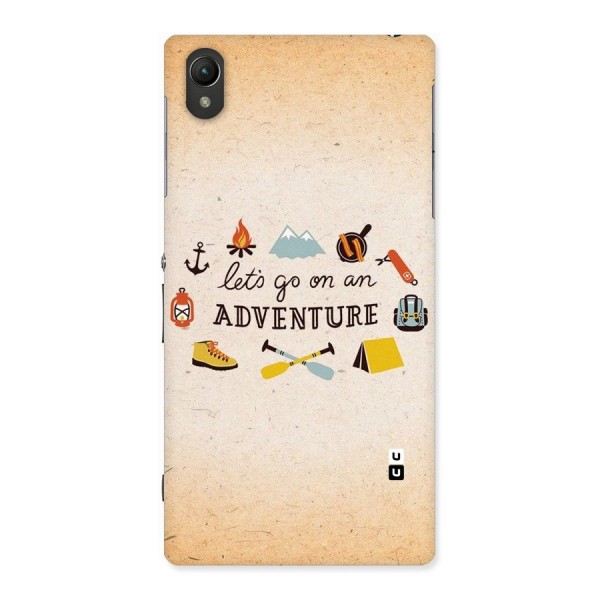 Lets Adventure Life Back Case for Sony Xperia Z1