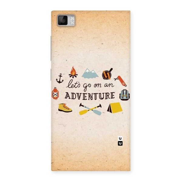 Lets Adventure Life Back Case for Xiaomi Mi3