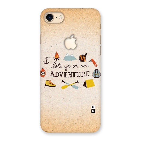 Lets Adventure Life Back Case for iPhone 7 Apple Cut