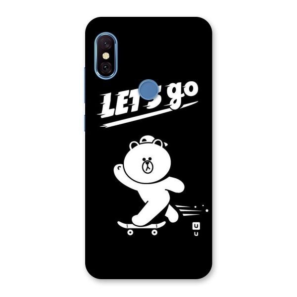 Lets Go Art Back Case for Redmi Note 6 Pro