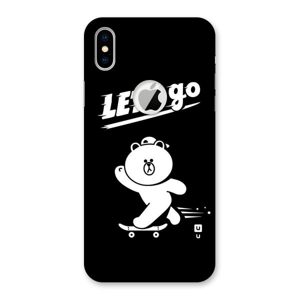 Lets Go Art Back Case for iPhone XS Logo Cut