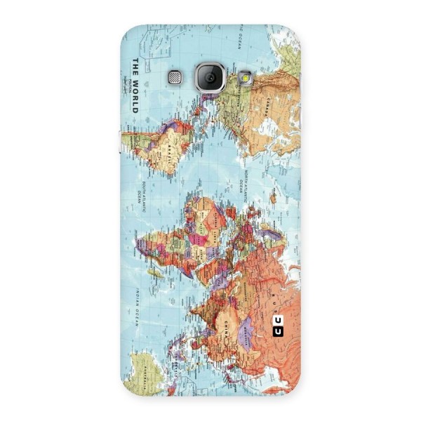 Lets Travel The World Back Case for Galaxy A8