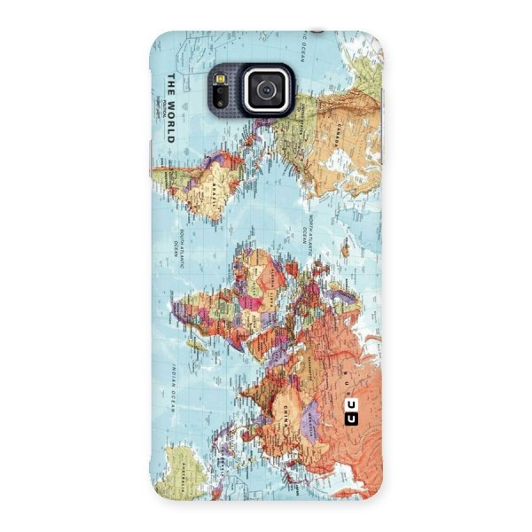 Lets Travel The World Back Case for Galaxy Alpha