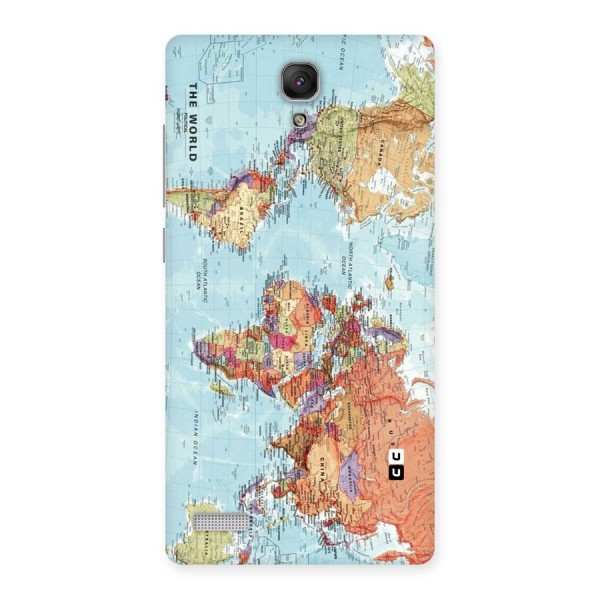 Lets Travel The World Back Case for Redmi Note