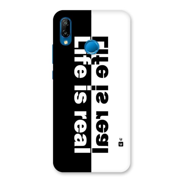 Life is Real Simple Back Case for Huawei P20 Lite