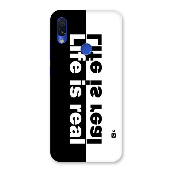 Life is Real Simple Back Case for Redmi Note 7