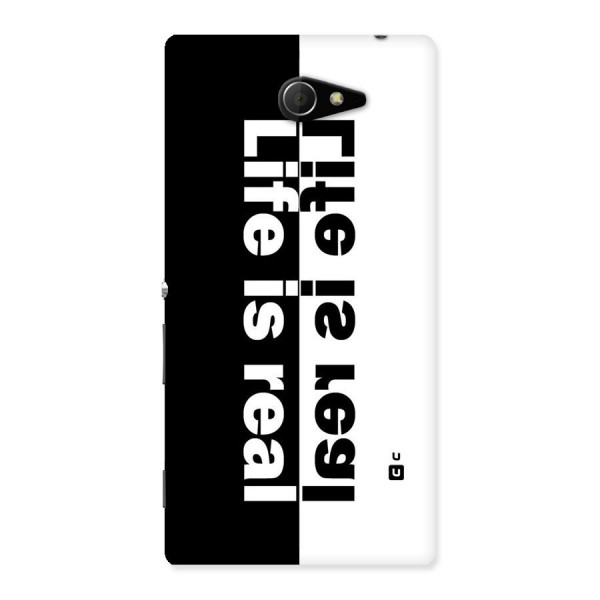 Life is Real Simple Back Case for Sony Xperia M2