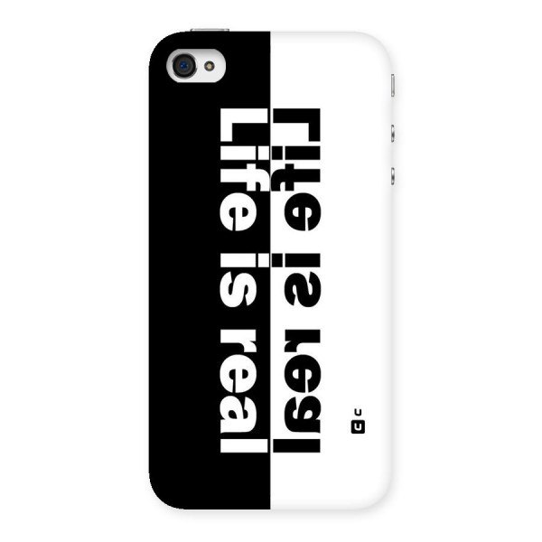 Life is Real Simple Back Case for iPhone 4 4s