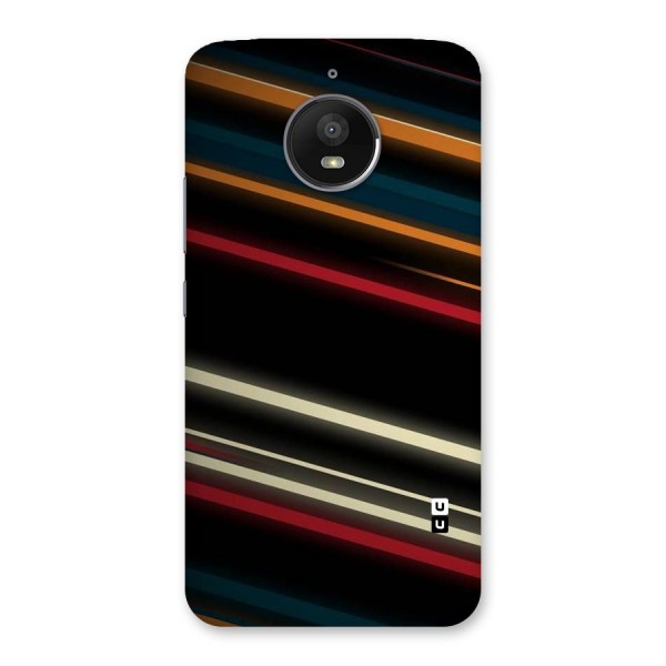 Light Diagonal Stripes Back Case for Moto E4 Plus