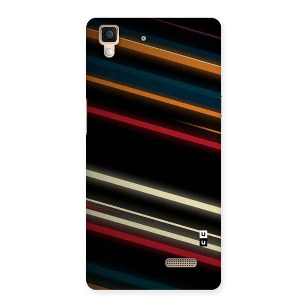 Light Diagonal Stripes Back Case for Oppo R7