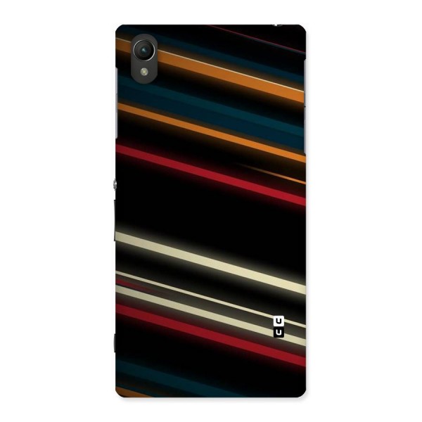 Light Diagonal Stripes Back Case for Sony Xperia Z1