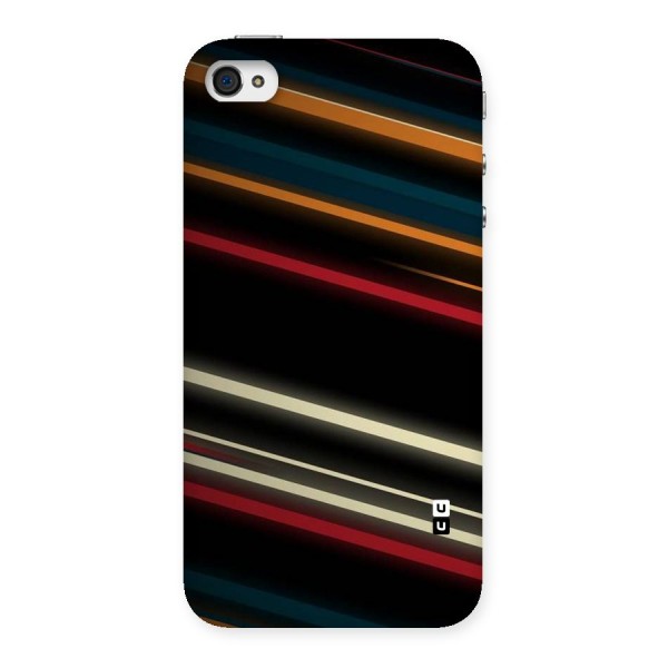 Light Diagonal Stripes Back Case for iPhone 4 4s