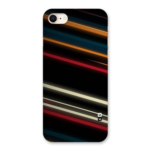 Light Diagonal Stripes Back Case for iPhone 8