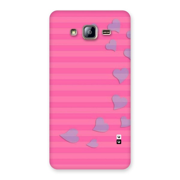 Light Heart Stripes Back Case for Galaxy On5