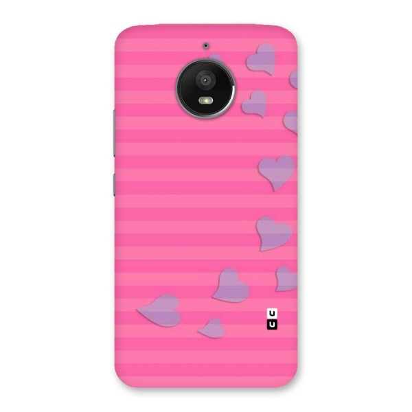 Light Heart Stripes Back Case for Moto E4 Plus