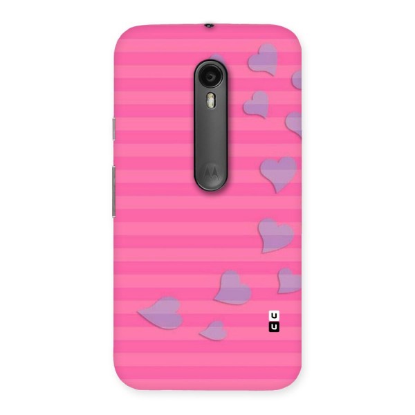 Light Heart Stripes Back Case for Moto G3