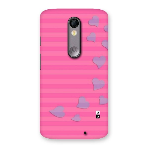 Light Heart Stripes Back Case for Moto X Force