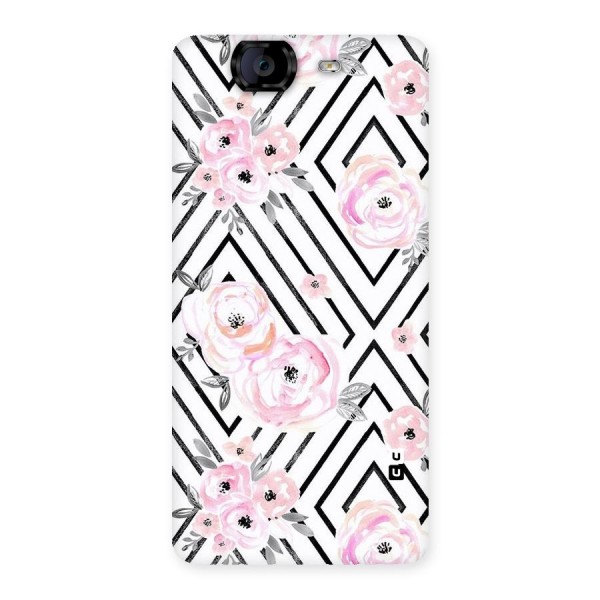 Light Pastel Flowers Design Back Case for Canvas Knight A350