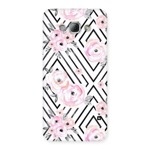 Light Pastel Flowers Design Back Case for Galaxy A8