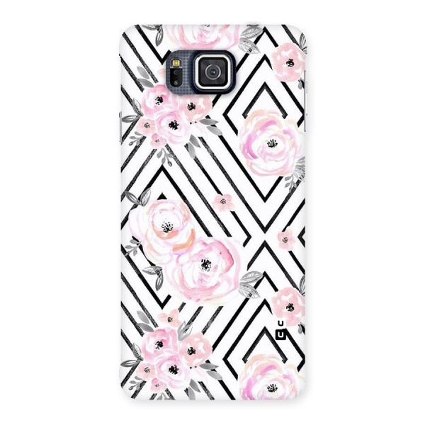 Light Pastel Flowers Design Back Case for Galaxy Alpha