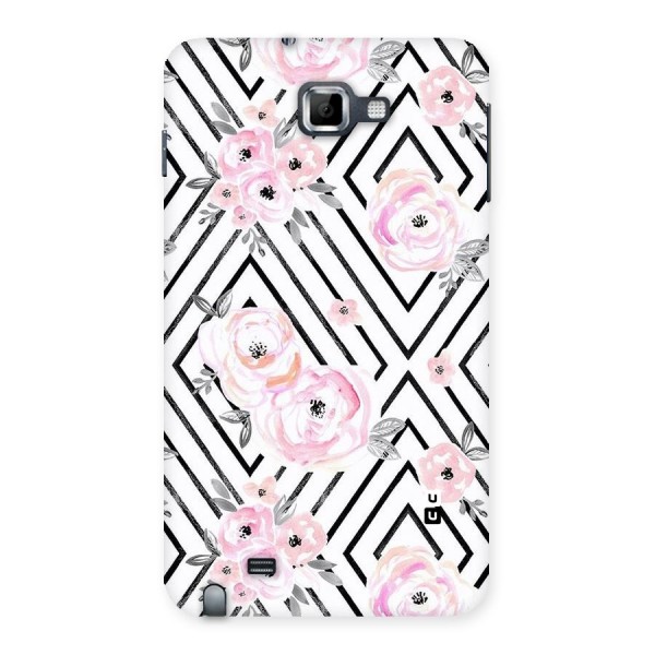 Light Pastel Flowers Design Back Case for Galaxy Note