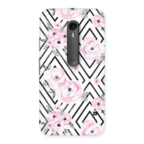 Light Pastel Flowers Design Back Case for Moto G3