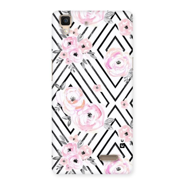 Light Pastel Flowers Design Back Case for Oppo R7