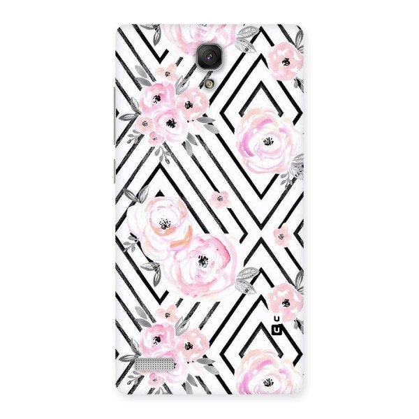 Light Pastel Flowers Design Back Case for Redmi Note