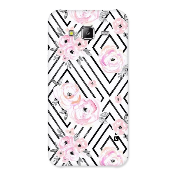 Light Pastel Flowers Design Back Case for Samsung Galaxy J5